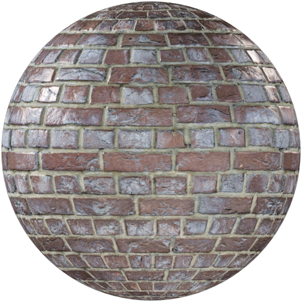 Bricks Wall English Bond Grey 02