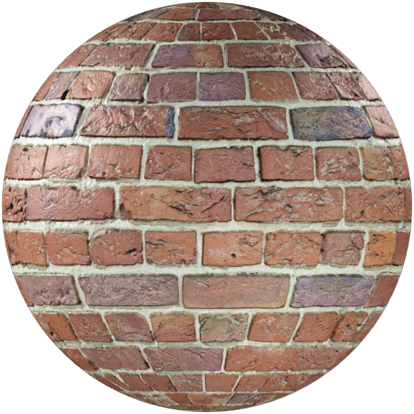 Bricks Wall English Bond Red 01