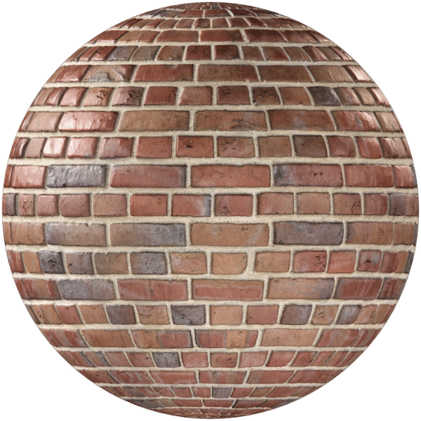 Bricks Wall English Bond Red 03