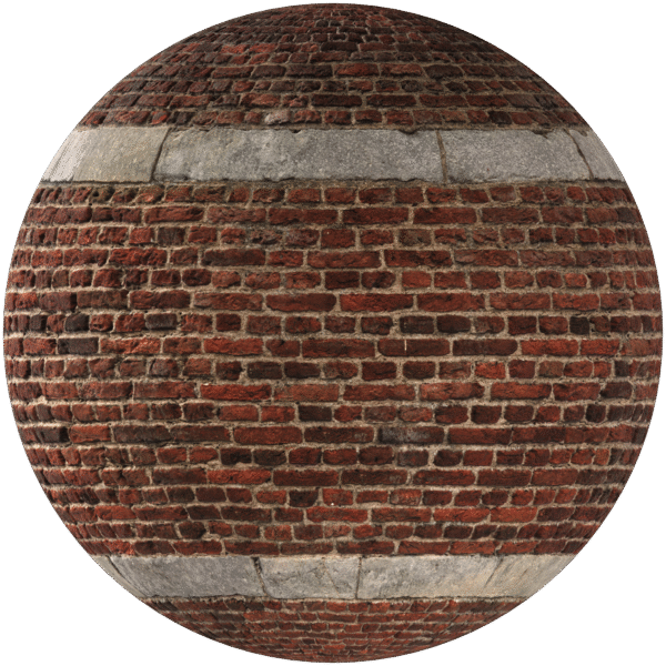 Bricks Wall English Bond Red 15