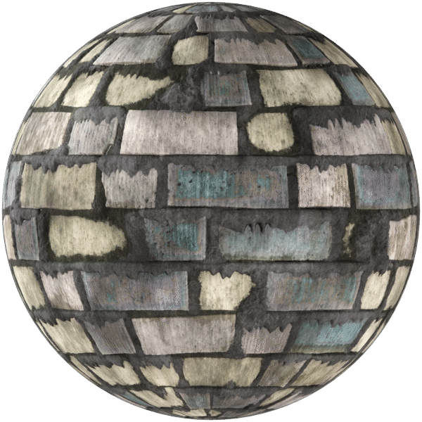 Bricks Wall Line Up Bond Grey 03