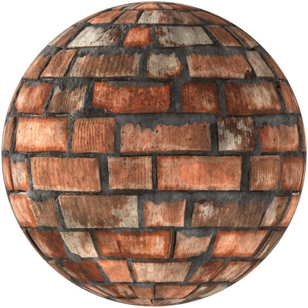 Bricks Wall Line Up Bond Red 05