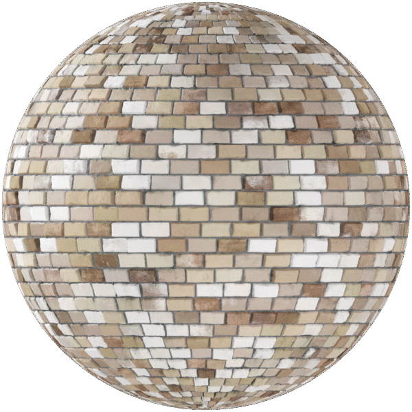 Bricks Wall Running Bond Brown 03