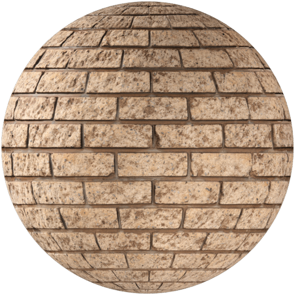 Bricks Wall Running Bond Brown 06