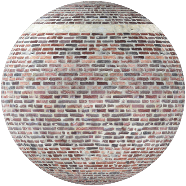 Bricks Wall Running Bond Brown 09