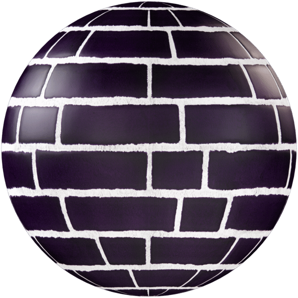 Bricks Wall Running Bond Purple 01