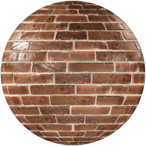 Bricks Wall Running Bond Red 01