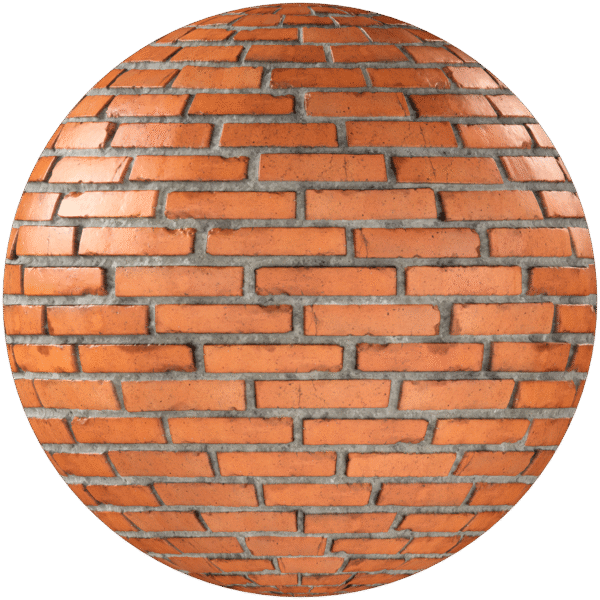 Bricks Wall Running Bond Red 15
