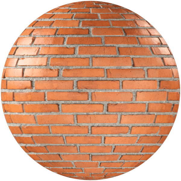 Bricks Wall Running Bond Red 16