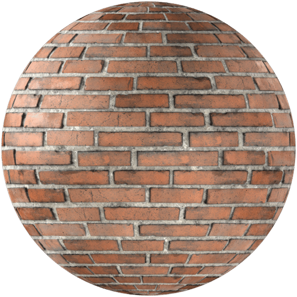 Bricks Wall Running Bond Red 18