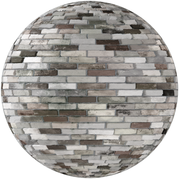 Bricks Wall Running Bond grey 10