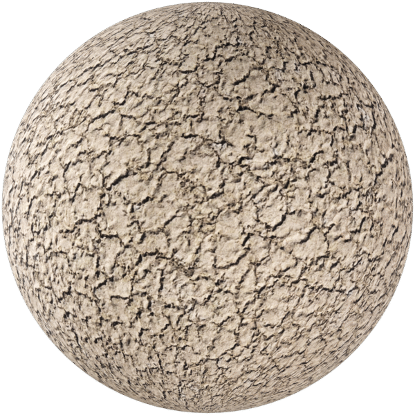 Ground Dry Cracked Mud Beige 03