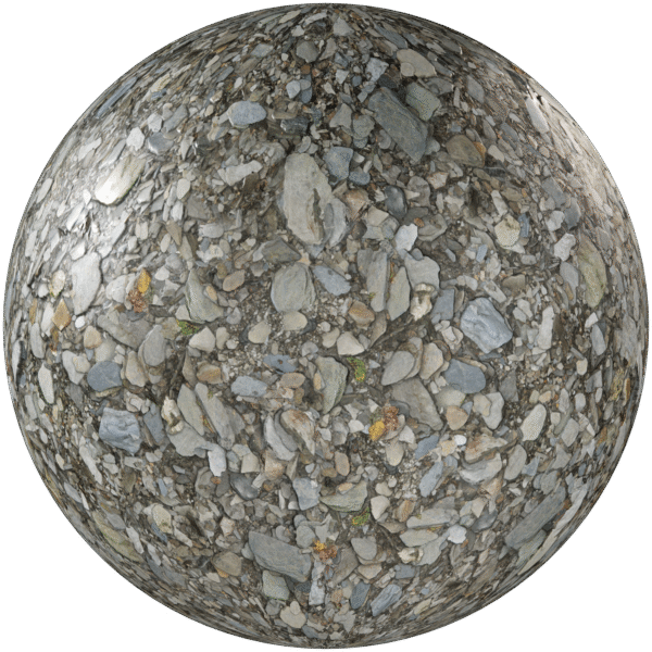 Rocks Gravel Ground Grey 07