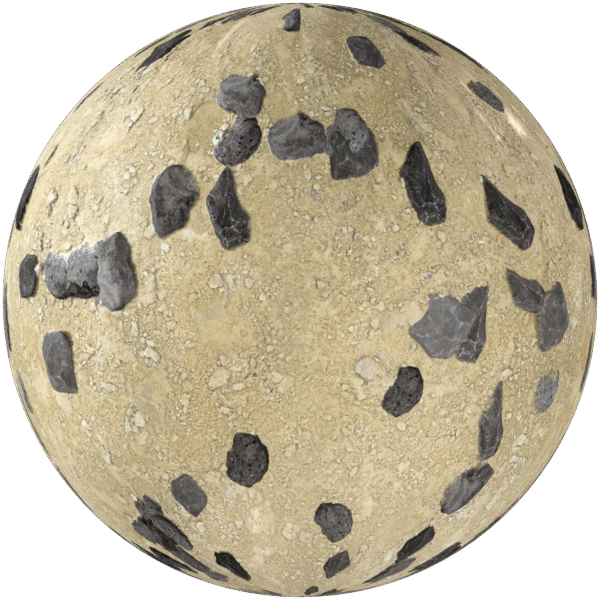 Rocks Stone Ground With sand Dark Grey 04