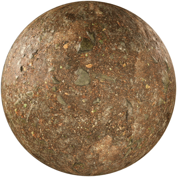 Ground Dirty With Rocks Brown 01