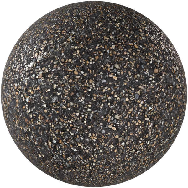 Ground Pebbles Dark Grey 04