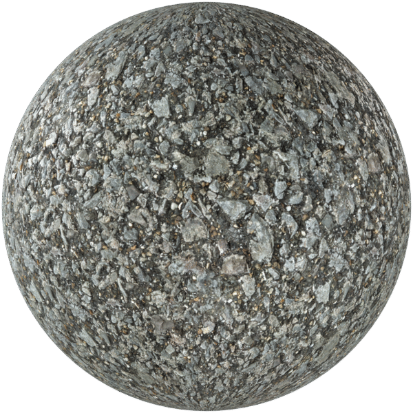 Ground Rocks with Pebbles Grey 01