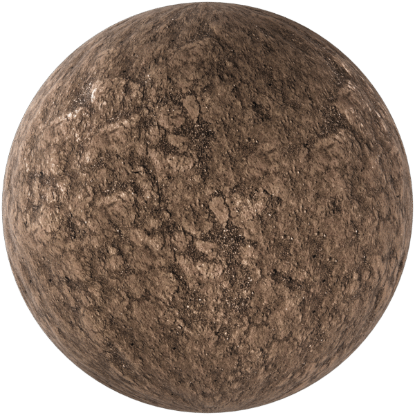 Ground Rocky Clay Soil Brown 01