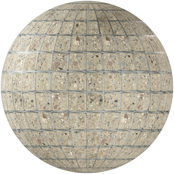 Ground Sand Pebbles grid metal beige 01