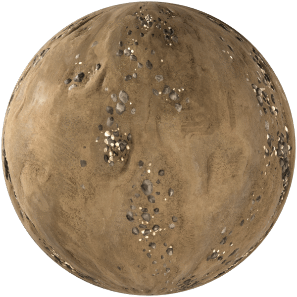 Ground With Pebbles Brown 03