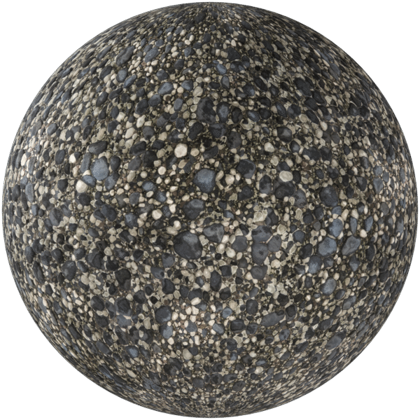 Gravel Pebbles Dark Grey 02
