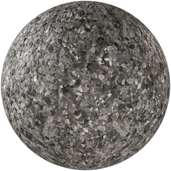 Gravel Pebbles Dark Grey 05