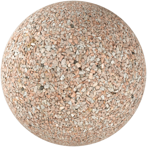 Gravel Pebbles Light Red 01