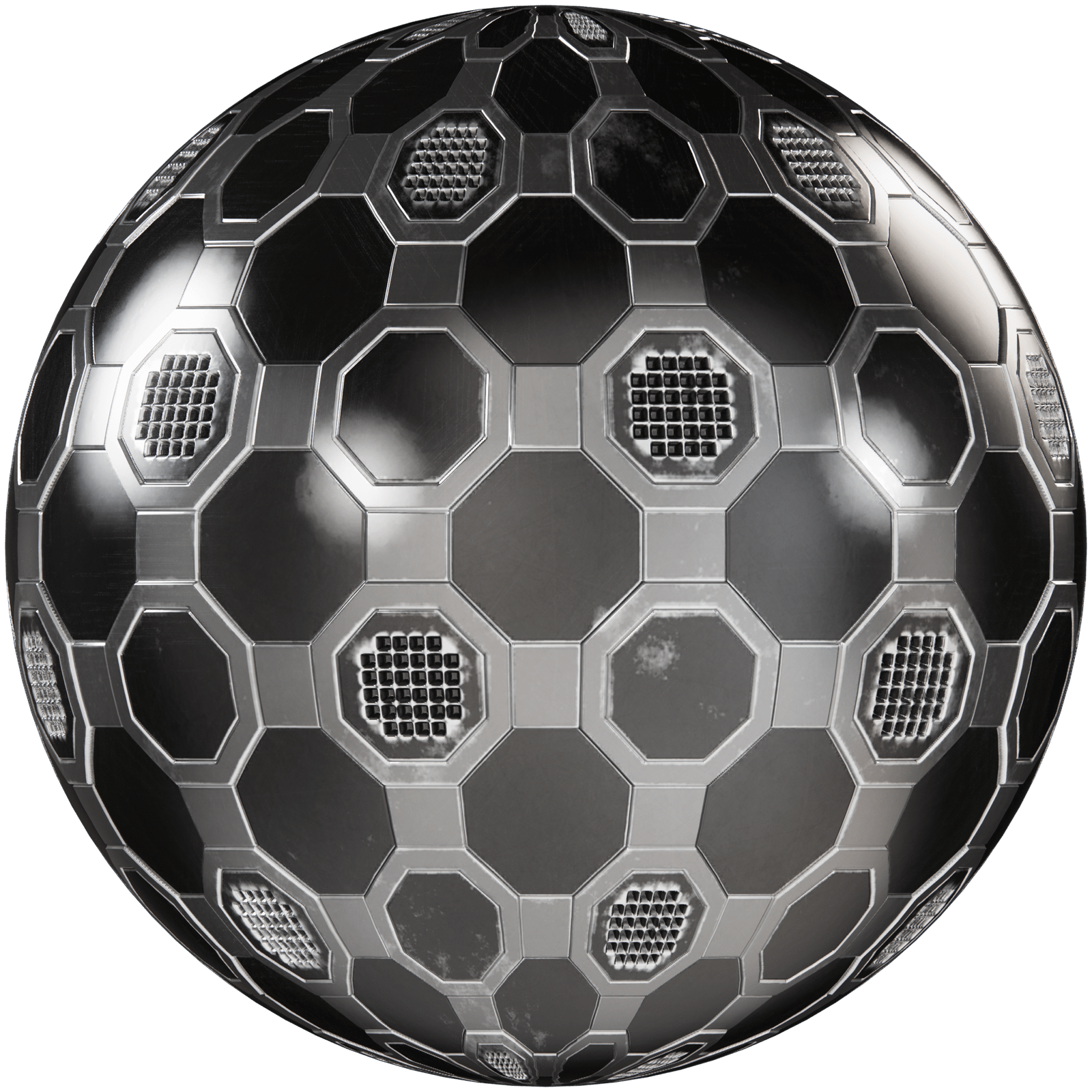 Metal Plates Sci-fi Industrial Silver 02