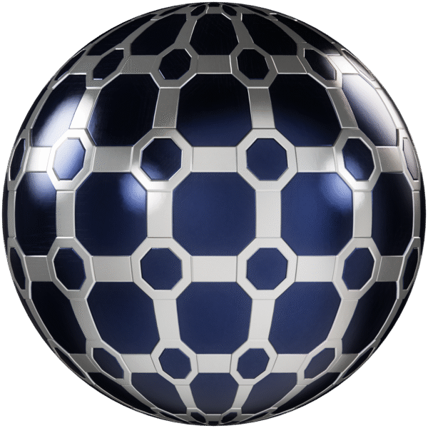 Metal Plates Sci-fi Industrial Silver Blue 01