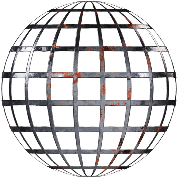 Metal Walkway Grate Rusty Silver 04