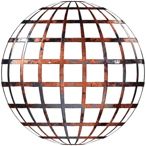 Metal Walkway Grate Rusty Silver 05