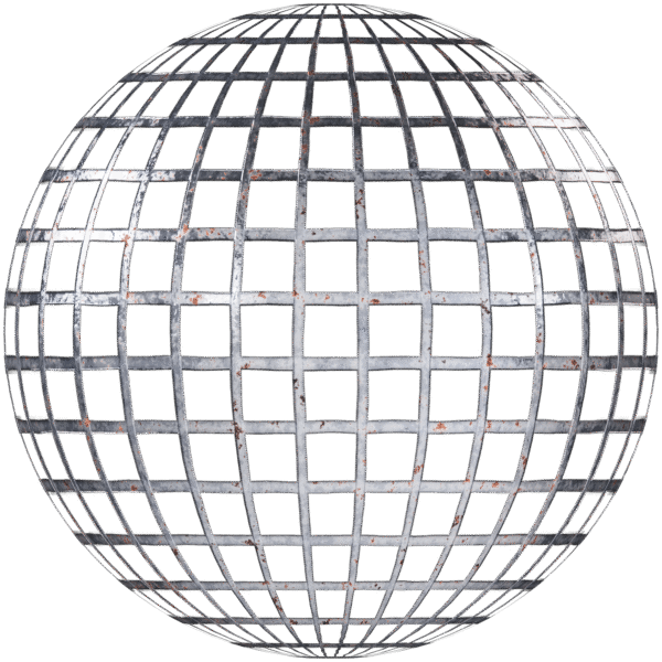 Metal Walkway Grate Rusty Silver 06