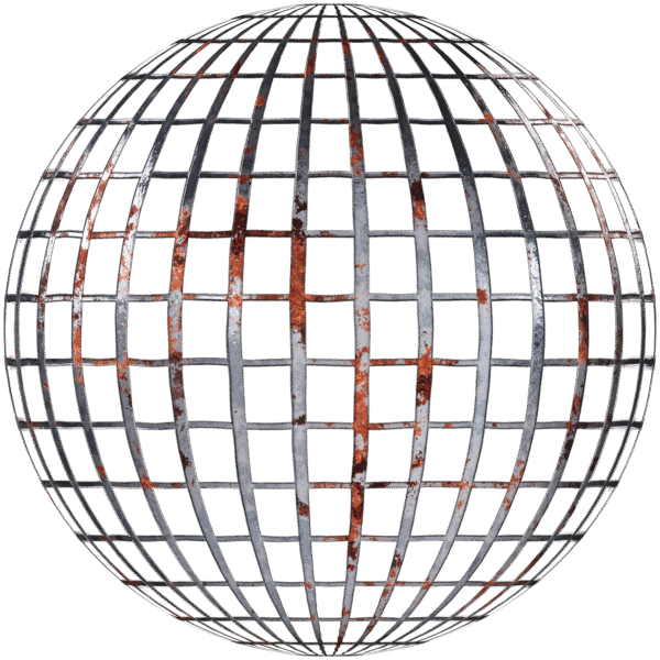 Metal Walkway Grate Rusty Silver 09