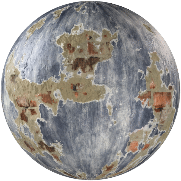 Painted Plaster Damaged Blue 01