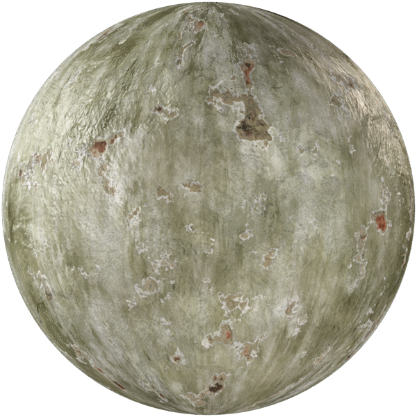 Painted Plaster Damaged Green 03