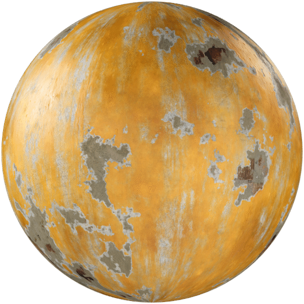 Painted Plaster Damaged Orange 01