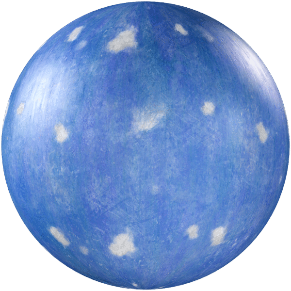 Painted Plaster Worn Blue 01