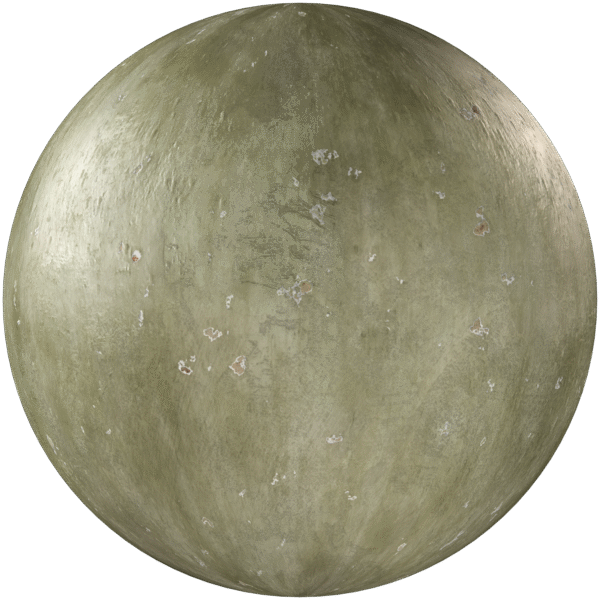 Painted Plaster Worn Green 02