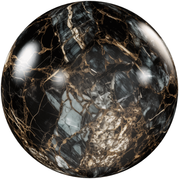 Quartzite Stone Polished Dark Grey and Green 01