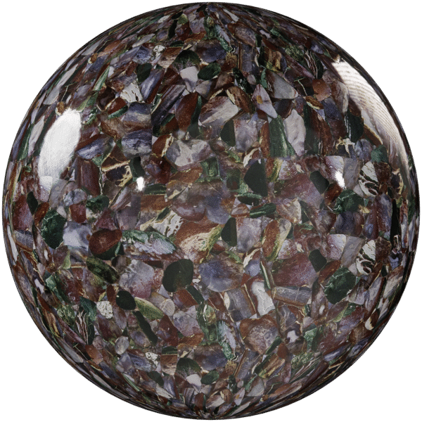 Quartzite Stone Polished Multicolor 01
