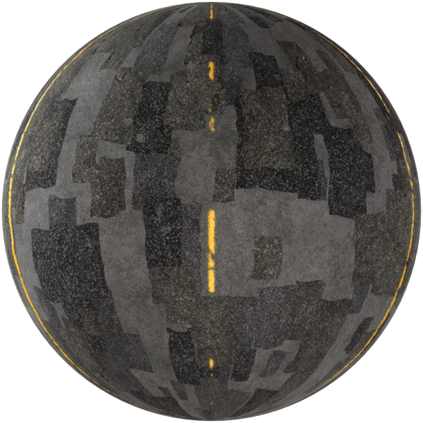 Road City Street Damaged Asphalt Two Lane Grey 01