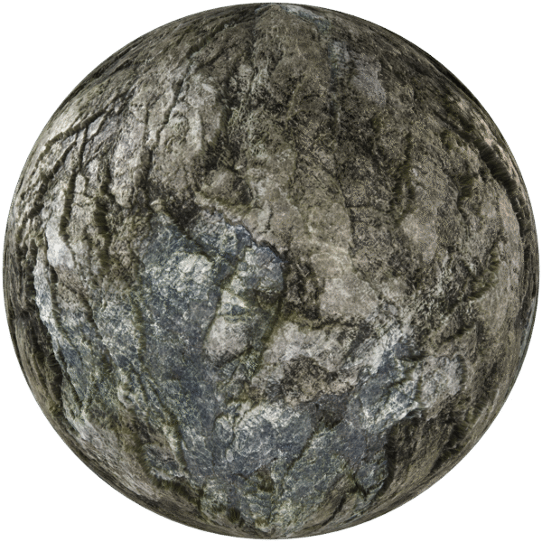 Rock Cliff Grey with Moss 02