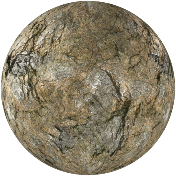 Rock Cliff Brown with Moss 03