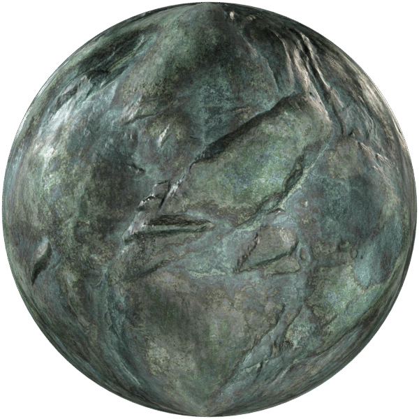 Rock Cliff Dark Green 01