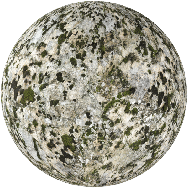 Rock Cliff With Moss Beige 04