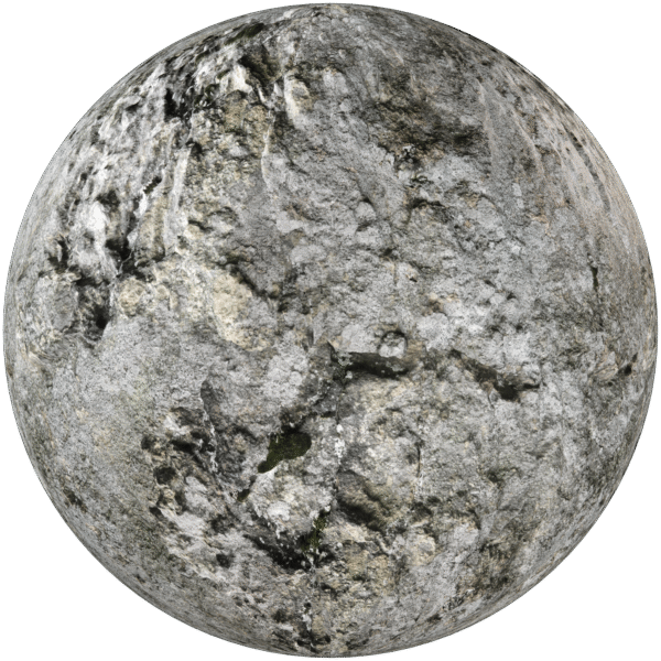 Rock Cliff With Moss Grey 01