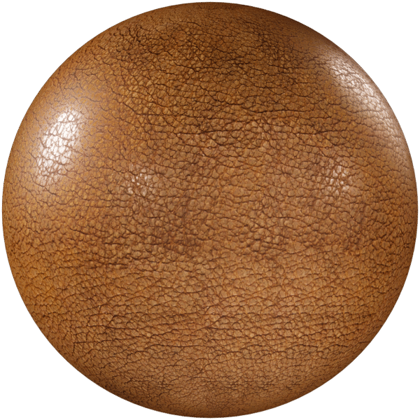 Leather Milled Cowhide Orange 02