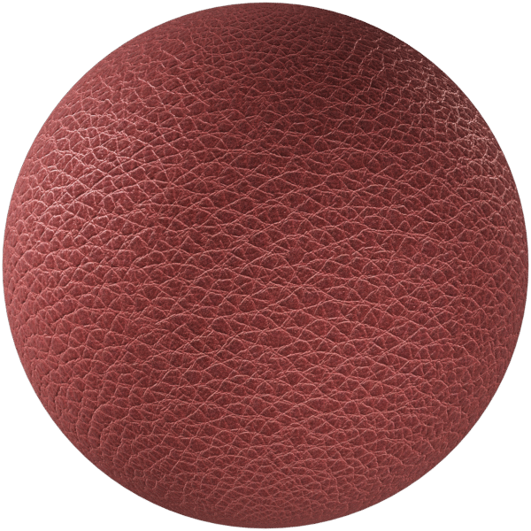 Leather Milled Cowhide Red 04