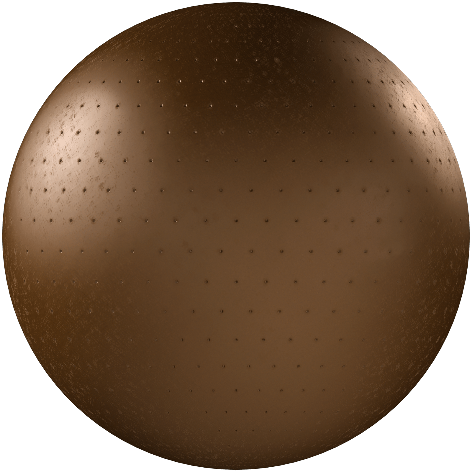 Leather Perforated Brown 04