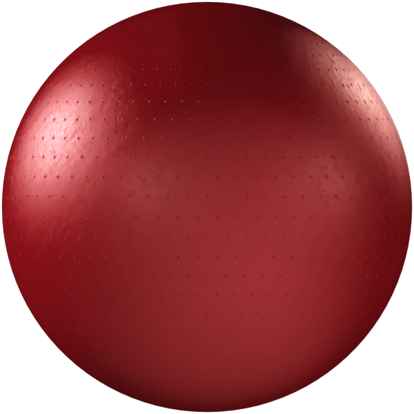 Leather Perforated Red 01